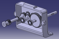 طراحی و مونتاژ گیربکس کاهنده دستگاه تراش در نرم افزار CATIA 